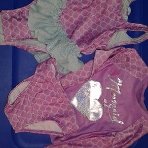 12 month mermaid swim suit set